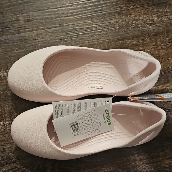 CROCS Soft Pink Ballet Flats - Picture 1 of 4